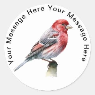 Personalised SongBird Stickers Housefinch