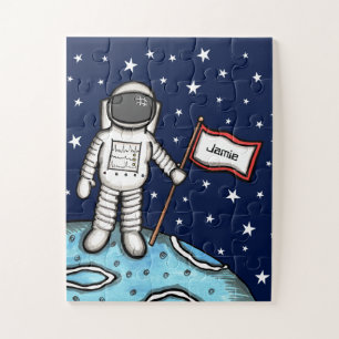 Personalised Spaceman Astronaut Cosmonaut Jigsaw P Puzzle