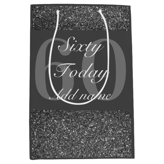 Personalised special birthday gift bag 60th (Front)