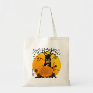 Personalised spooky tree Halloween Tote Bag