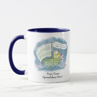 Personalised Spreadsheet Hero! Mug