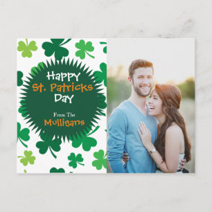 Personalised St. Patricks Day Photo Postcard