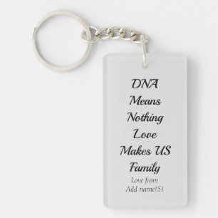 Personalised step parent/step child keychain