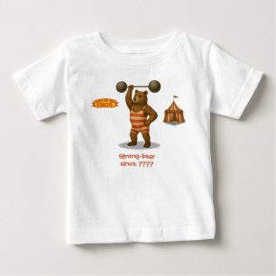 Personalised "strong-bear" baby T-Shirt