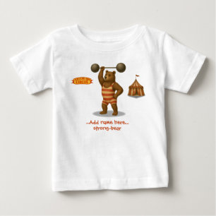 Personalised "strong-bear" baby T-Shirt