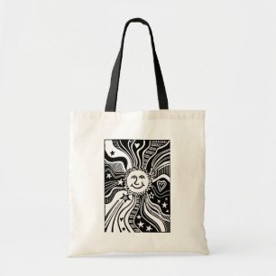 Personalised Sun Pattern Tote Bag