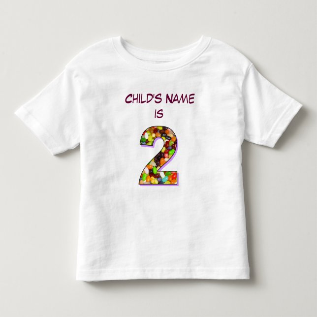 Personalised T-Shirt for a Two Year Old (Front)