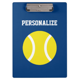 Personalised tennis player coach accessory custom clipboard