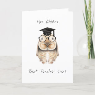 Personalised Thank You Teacher Card