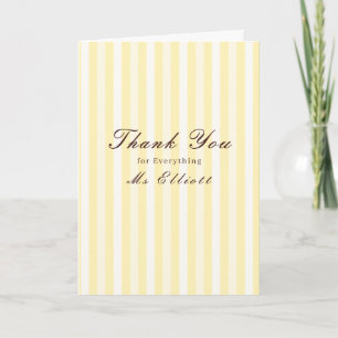 Personalised Thank You Teacher Card Buttercup