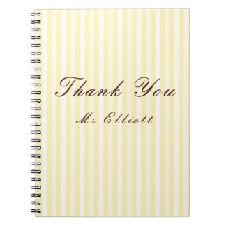 Personalised Thank You Teacher Notebook
