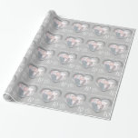 Personalised tin 10th wedding anniversary photo wrapping paper<br><div class="desc">Wedding anniversary wrapping paper in tin grey tones. Personalize this anniversary paper with your own photo and relatives or friends name and anniversary year. Currently reads To our Daughter and Son-in-law Happy Anniversary 10 years. Beautiful pressed pitted tin effect in a heart shape printed graphics 10th Tin Wedding Anniversary wrapping...</div>