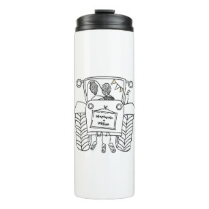 Personalised Tractor Country Wedding Gift Thermal Tumbler