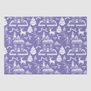 Personalised Traditional Christmas Winter Scene Tissue Paper