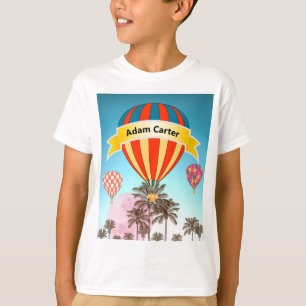 Personalised Tropical Hot Air Balloons T-Shirt