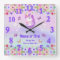 Personalised Unicorn Wall Clock for Girls, Unicorn