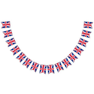 Personalised Union Jack bunting Flags
