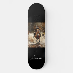Personalised Unique Horse Lover Design Skateboard