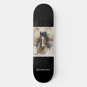 Personalised Unique Horse Lover Design Skateboard