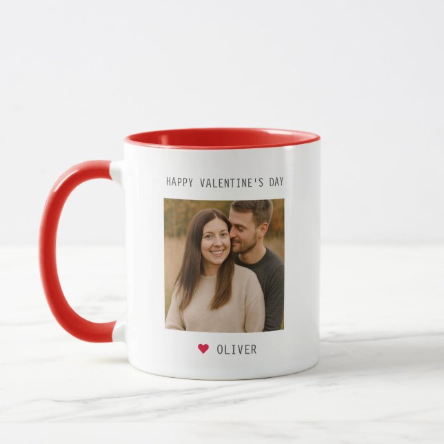 Personalised Valentine's Day Photo Mug (Left)