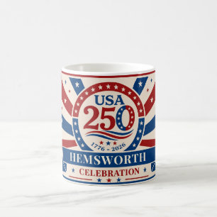 Personalised Vintage America 250 1776 -2026 Coffee Mug