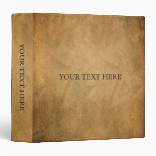 Personalised Vintage Restoration Old Binder