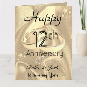 12th wedding anniversary gift for wife