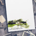 Personalised Watercolour Scottish Farmhouse   Letterhead<br><div class="desc">Bring the countryside to your desk with gorgeous personalised stationery featuring an idyllic Scottish farm.</div>