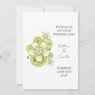 Personalised Wedding Card, Luxury Wedding Card, Sp Thank You Card