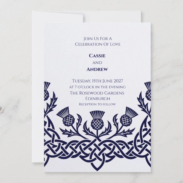 Personalised Wedding Invitation (Front)