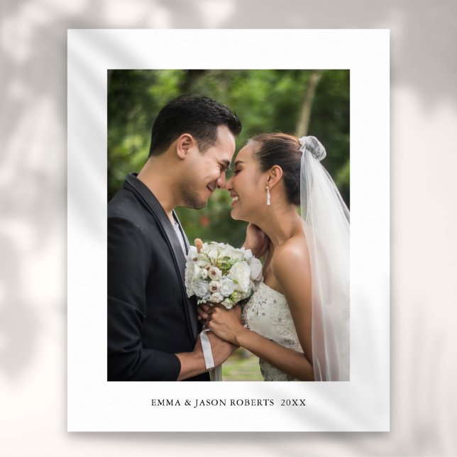 Personalised Wedding Photo and Name Print (Personalized Wedding Photo and Name Print)