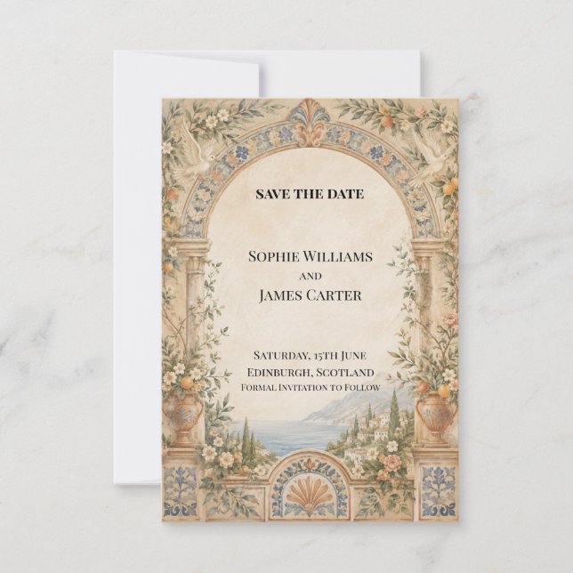 Personalised Wedding Save the Date (Front)