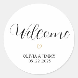 Personalised Wedding Stickers   Wedding Welcome 