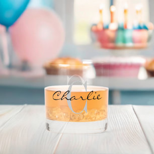 Personalised whisky glasses with custom name