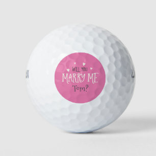 Personalised Will You Marry Me? Golf Balls