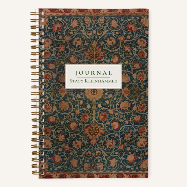 Personalised William Morris "Holland Park" Journal (Front)