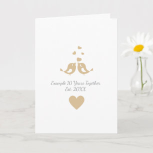 Personalised Years Together Anniversary Gift  Card