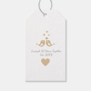 Personalised Years Together Anniversary Gift  Tags