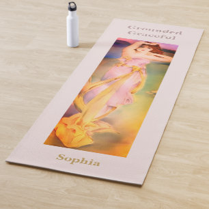 Personalised Yoga Mat   Grounded Graceful Goddess 