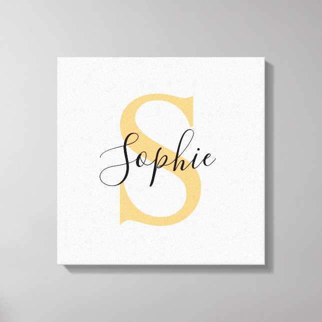 Personalised Your Name, Custom Name, Birthday Gift Canvas Print (Front)