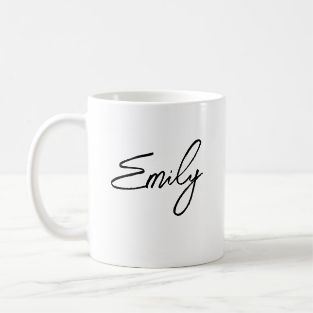 Personalised Your Name, Custom Name, Birthday Gift Coffee Mug (Left)