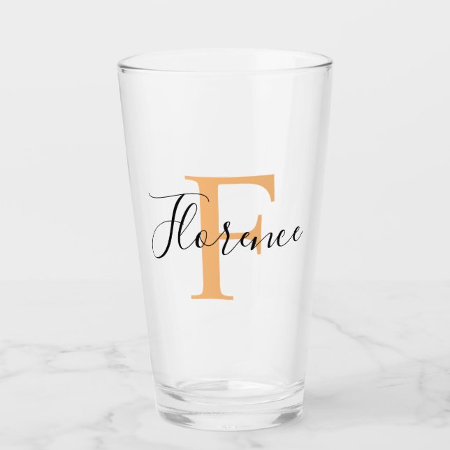Personalised Your Name, Custom Name, Birthday Gift Glass (Front)