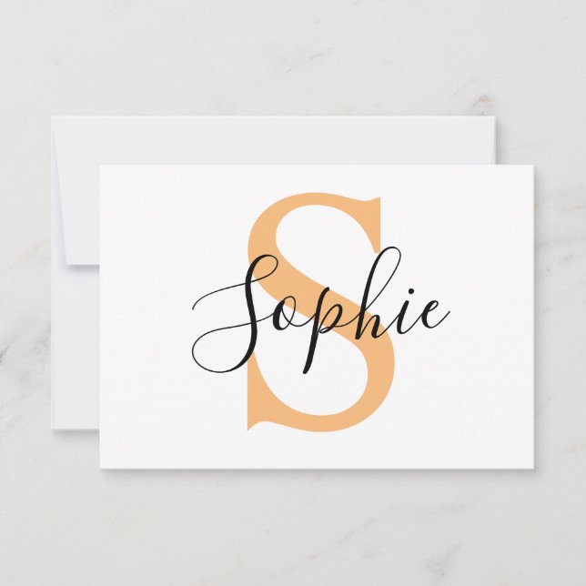 Personalised Your Name, Custom Name, Birthday Gift Thank You Card (Front)