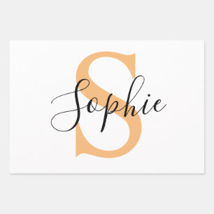 Personalised Your Name, Custom Name, Birthday Gift Wrapping Paper Sheet