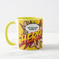 Personalised You're my HERO Comic Book Pop Art