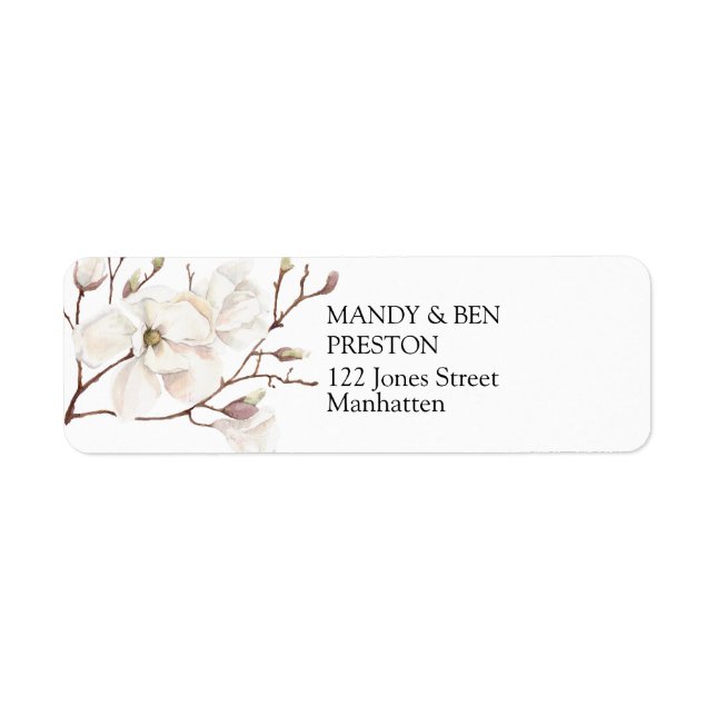 Personalisierbar Elegant Modern Adresse Aufkleber (Front)