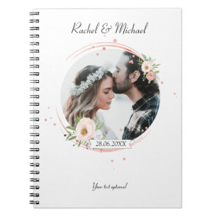 Personalisierbarter Foto Hochzeits Notebook