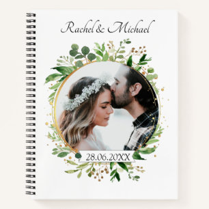 Personalisiert Floral Foto Notebook