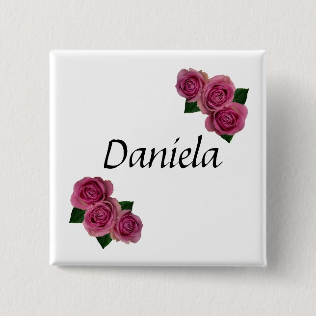 personalisierter Name PIN Anstecker Button (Front)