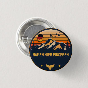 Personalisierter Ortsname Deutschland Runddesign 1 Inch Round Button